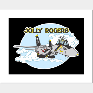 Tomcat Cartoon VF-84/103 Jolly Rogers Posters and Art